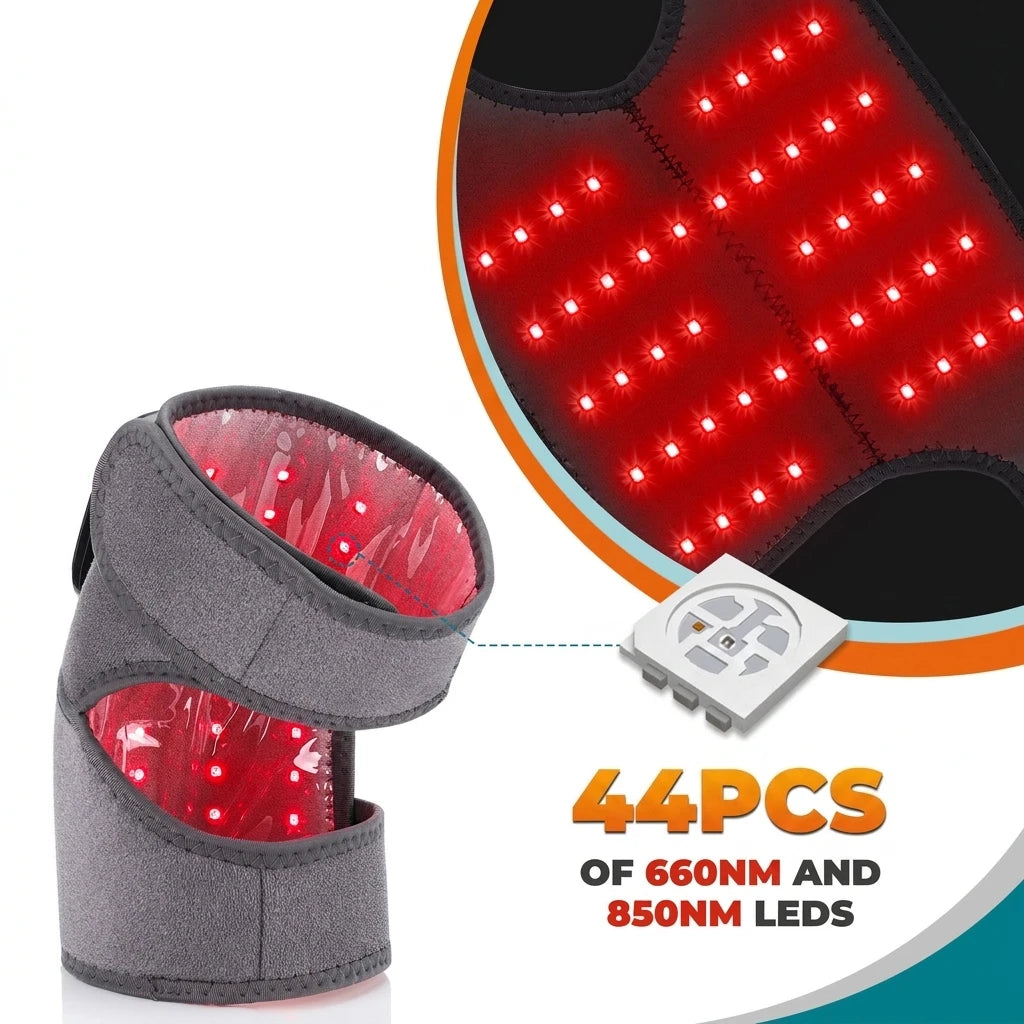 660 and 850nm Multifunctional LED Light Devices Knee Pad Brace 3 In 1 Heating Shoulder Elbow Joint Thermal Belts Pads