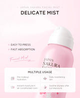 LAIKOU Sakura Facial Mist Brightening Spray Moisturizing Face Serum Brightening Toner Shrink Pores Oil Controlg Skincare 100ml