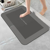 Diatomaceous Earth Bath Mat Super Absorbent Non Slip Fast Drying Soft Floor Mat for Shower Laundry Bedroom Kitchen RV Bathroom