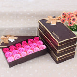 New In 18pcs Scented Rose Flower Petal Bath Body Soap Wedding Party Artificial Flowers Daily Necessities Free Shipping Items