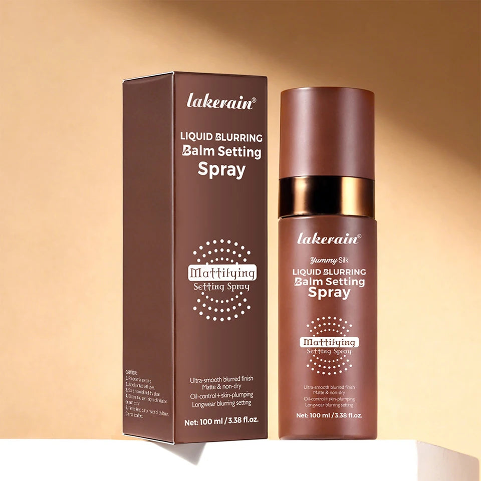 Makeup Fixer Spray Long-Lasting Oil Control Natural Matte Non Drying Weightless Makeup Liquid Blurring Balm Setting Spray