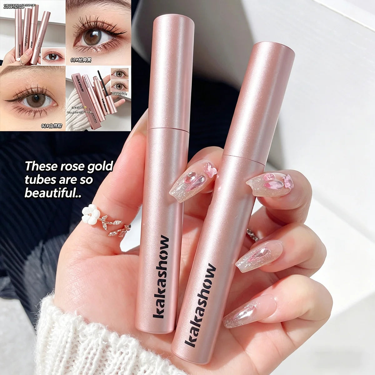 Long Lasting Curling Mascara, Waterproof & Sweatproof, No Clumping, Natural Lash Effect, Perfect for Daily Makeup