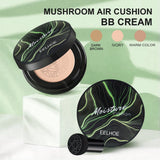Instant Blur Mushroom Head Air Cushion BB Cream Foundation Full Coverage Matte Face Makeup Long Lasting Moisturizing Skin Tint