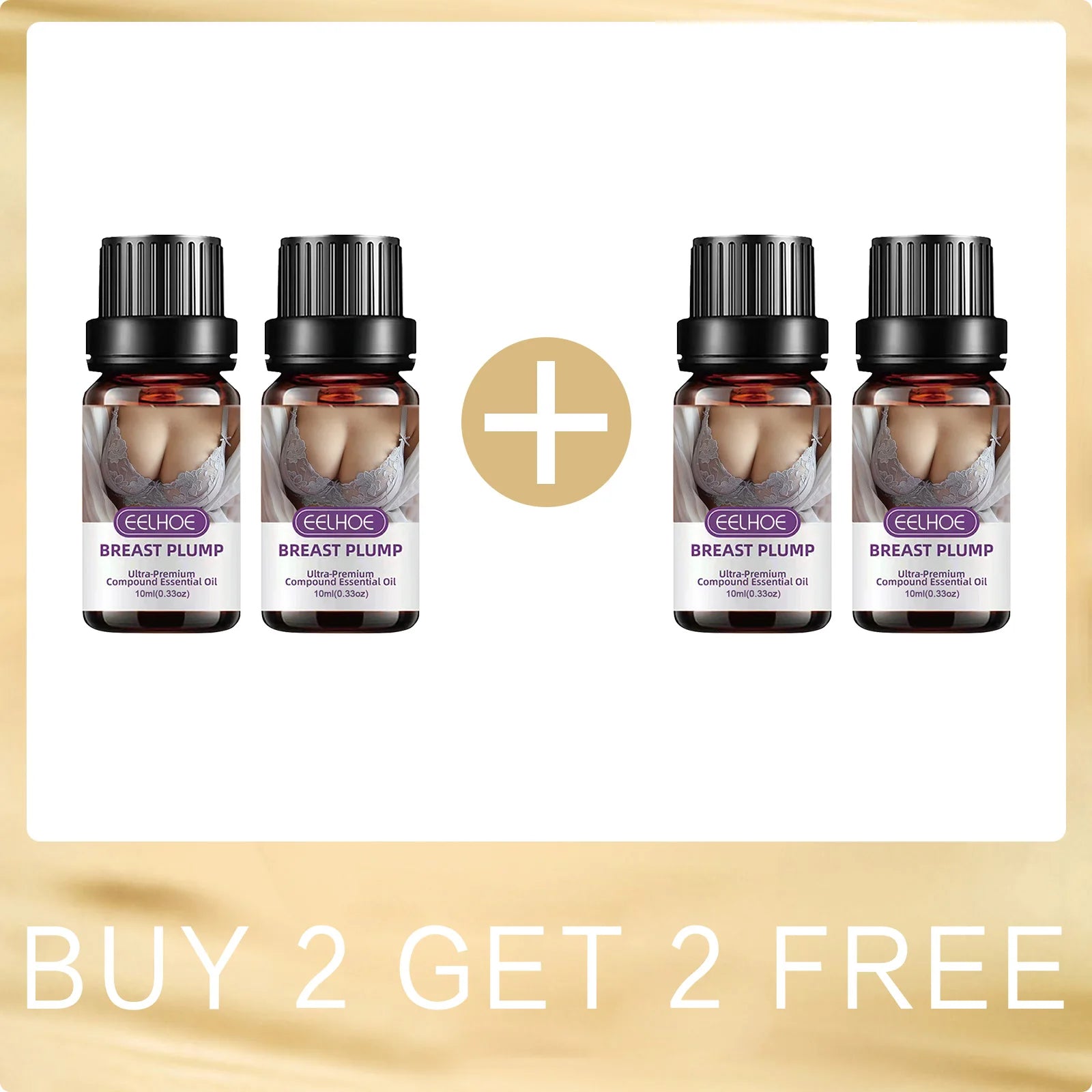 EELHOE Breast Enlargement Oil Breast Growth Hormone Strengthen Skin Elasticity Moisturizing Skin Care Body Firming Massage Oil