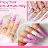 120PCS Short Nail Tips,Short Soft Gel Stiletto Nail Tips Half Cover False Nail Almond Artificial False Nail For DIY Nail Salon