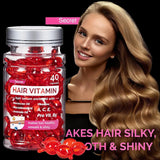 Moroccan Agam Vitamin Oil Hair Care Essence Damaged Nutrition Repair Hair Splitting Improvement Treatment Products 40 Capsules