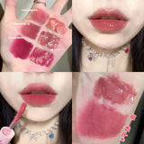 CACE Double Head Lip Gloss Sexy Red Lip Makeup Lip Mud Mirror Water Gloss Lip Glaze Matte Lipstick Waterproof Korean Cosmetics