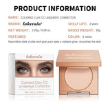 Undereye Color Correction Concealer Fine Clay Texture Brightening Smoothing Skin Waterproof Moisturizes Quick Cover Dark Circles