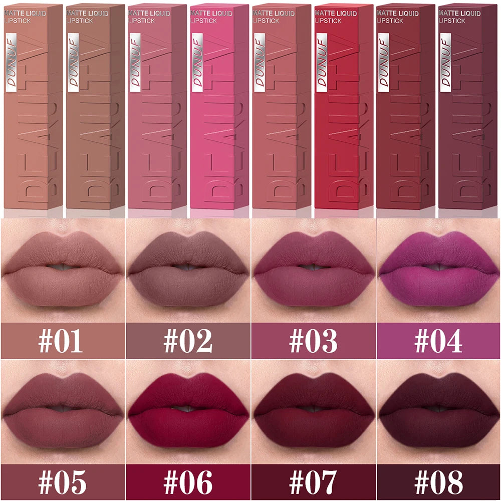 Lip Gloss Lipstick Easy To Color Waterproof Easy-color Sweat-proof Non-stick To Cups, Y2K Fancy Fashion Suitable For Christmas