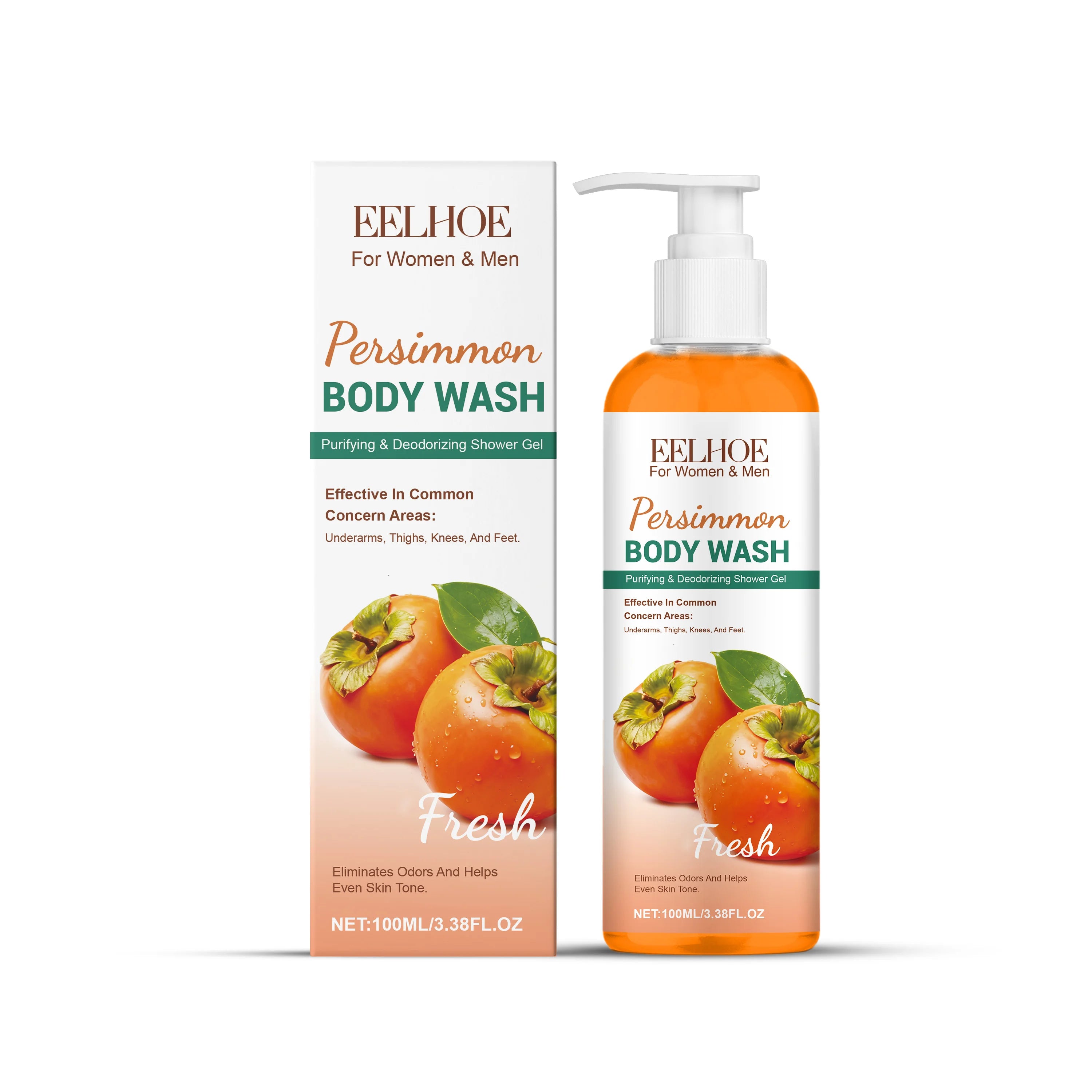 Persimmon Body Wash Eliminating Odor Exfoliating Long Lasting Moisturizing Refreshing Oil Control Smoothing Fragrance Shower Gel