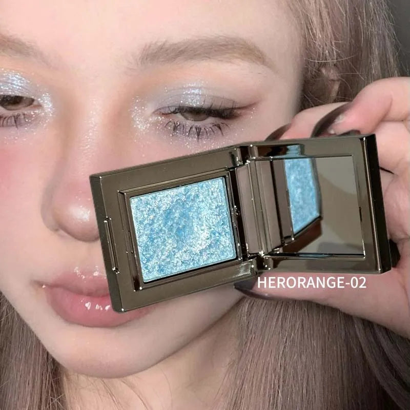 Metallic Glitter Pearlescent Eyeshadow Cream Chameleon Sparkling Mashed Potato EyeShadow Shimmer Brightening Highlighter