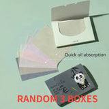 100/300pcs/6Packs Protable Face Oil Blotting Paper Matting Wipes Facial Cleanser Oil Control Oil-absorbing Face Cleaning Tools