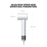 New MIJIA H501 High Speed Anion Hair Dryers Wind Speed 62m/s 1600W 110000 Rpm Professional Hair Care Quick Drye Negative Ion