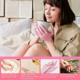 2Pcs Reusable Silicone Moisturizing Gloves, Exfoliating Spa Hand Masks for Dry Cracked Skin, Soft Smooth Hand Care Tools