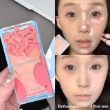 Two-tone Face Brightening Cream Pink Highlight Expansion Facial Highlighter Palette Natural Blush Moisturizing Matte Pink Rouge