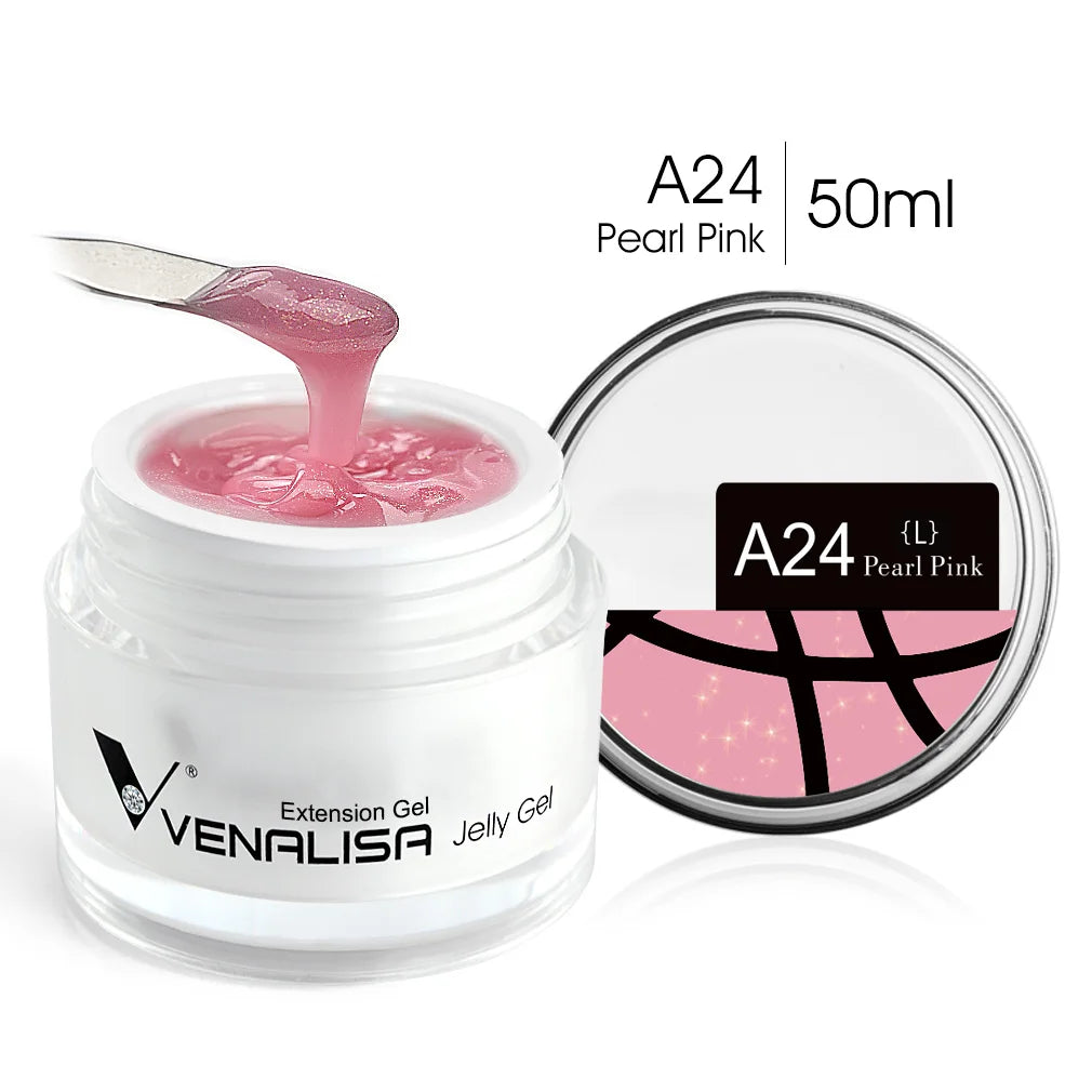 VENALISA Clear Color Extension Gel Pearl Glittle Gel Canni Supply Camouflage Fasting Jelly Nail Gel Self Leveling Acrylic Gel