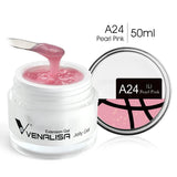 VENALISA Clear Color Extension Gel Pearl Glittle Gel Canni Supply Camouflage Fasting Jelly Nail Gel Self Leveling Acrylic Gel