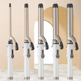 Temperature Setting Electric Hair Curler Long Curling Tong Wand 9-38mm Professional Hair Curling Iron LCD Screen