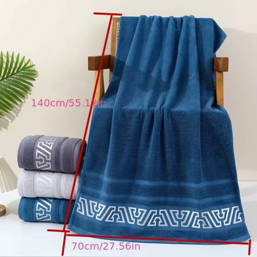 380g new pure cotton thick bath towel 70*140 soft absorbent no shedding colo