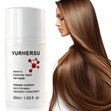 Molecular Repair Leave-In Hair Mask Keratin Peptide Reconnect Hair Bonds Strength Elasticity For Bleached Color Treated Hair