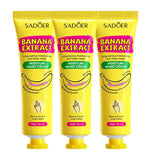 3/5Pcs Sadoer Banana Hand Cream Anti-Drying Crack Moisturizing Brightening Repairing Hand Creams for Hands Skin Care