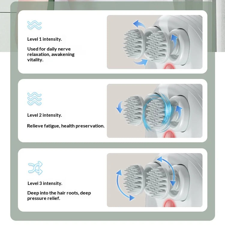 Deep Scalp Massager Head Cleaning Massager Also Suitable for Pets Electric Massage Tool Washable and Portable