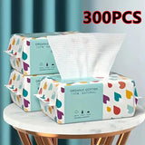 100/300PCS Disposable Thick 100% Cotton Face Towel Make Up Soft Removing Wipes Dry Cleanser Towelettes For Skin Care