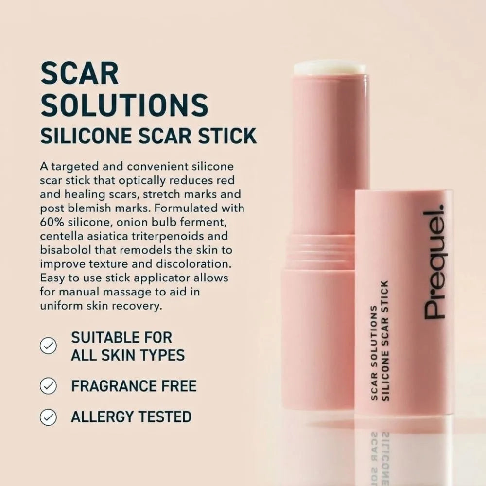 60% Silicone Silicone Scar Stick Velvety Film Centella Asiatica Extracts Scar Treatment Stick Soothing Formula Vitamin E Infused