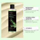 Rosemary Natural Shampoo Thickening & Strengthening Deep Nourishing Scalp Care Moisturizing Shampoo for Dry Damaged Hair Hair Home Use