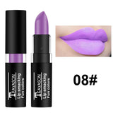 TEAYASON Matte Lipsticks 12 Colors Waterproof Long Lasting Lip Stain Non-stick Cup Sexy Red Black Lipstick Pigment Lip Cosmetics