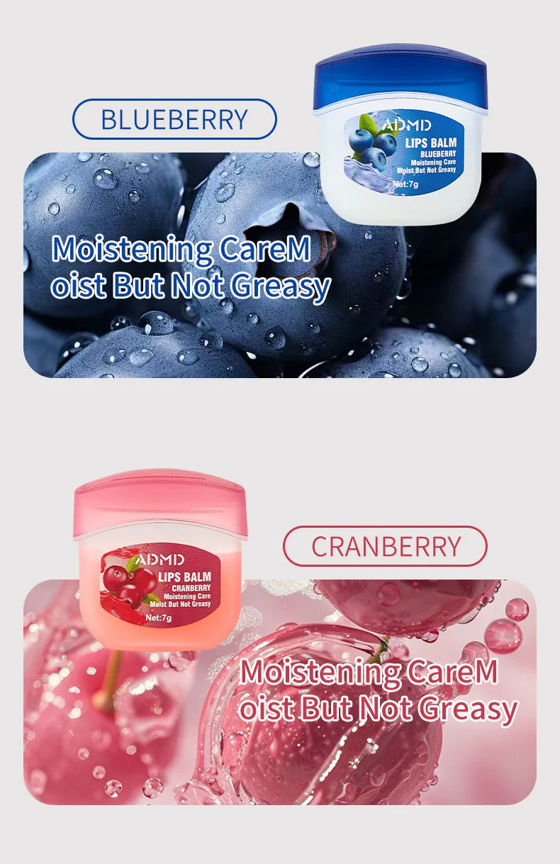 8 Pieces Vaseline Lip Balm Set Rose Lemon Flavor Moisturizing Anti-Dry Crack Long Lasting Nourishing Lip Mask Lip Care