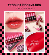 10 pack lip gloss set, easy to color and non fading, moisturizing lip gloss, waterproof and moisturizing lipstick water