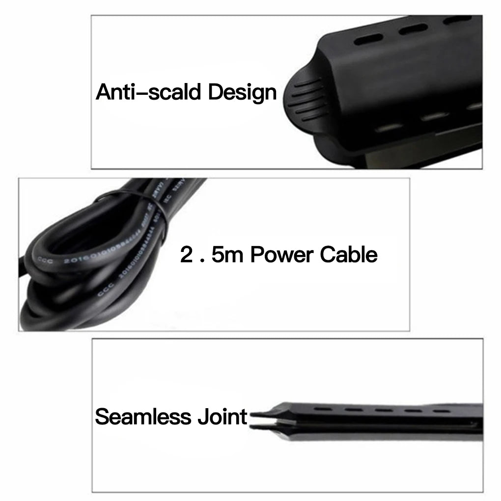 Hair Straightener Four-gear Temperature Adjustment Ceramic Tourmaline Ionic Flat Iron Hair Straightener For Women Widen Panel