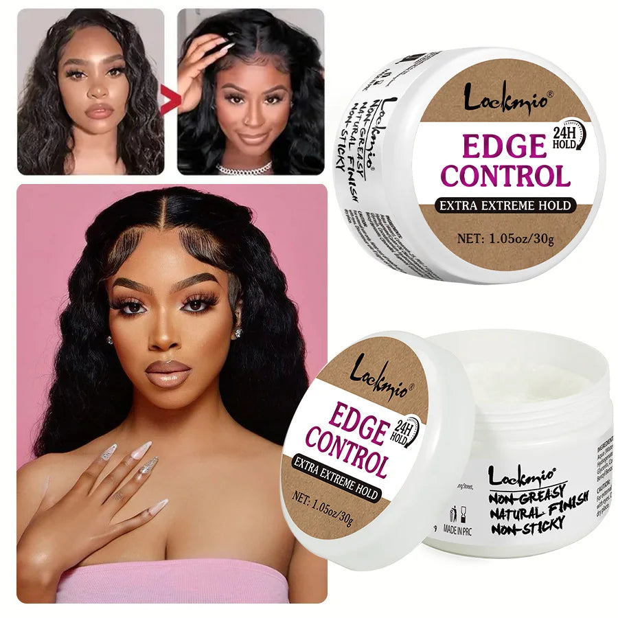 Baby Bangs Styling Gel Hair Pomade Edge Control Wax for Wig Women 24 Hour Long Lasting Hairline Shape Cream Solid Hair Wax Stick