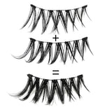 1/2 Pair Reusable Magnetic Eyelashes Tweezers Set Faux Mink Lashes Handmade 3D Natural False Eyelashes and Magnetic Tweezers Set