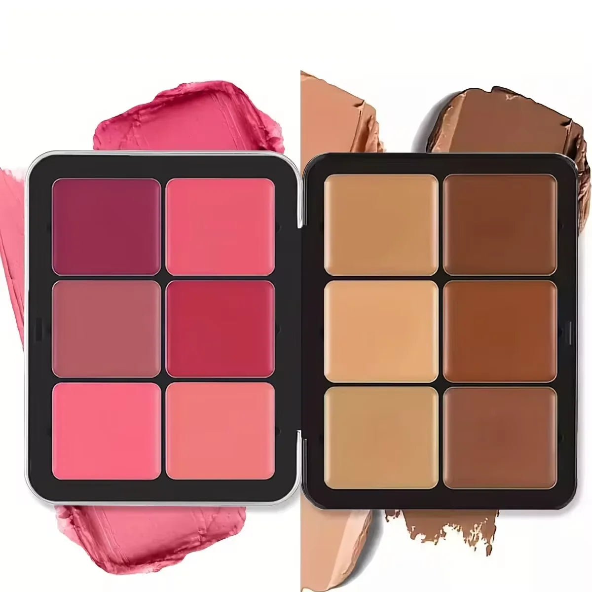 12-Color Concealer and Blush Palette Matte and Highlight Contour Makeup Rouge Palette