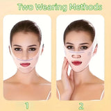 Breathable V‑Line Face Shaping Band, Cheek Lifting Face Bandage for Facial Contouring Support for Double Chin Appearance Improvement
