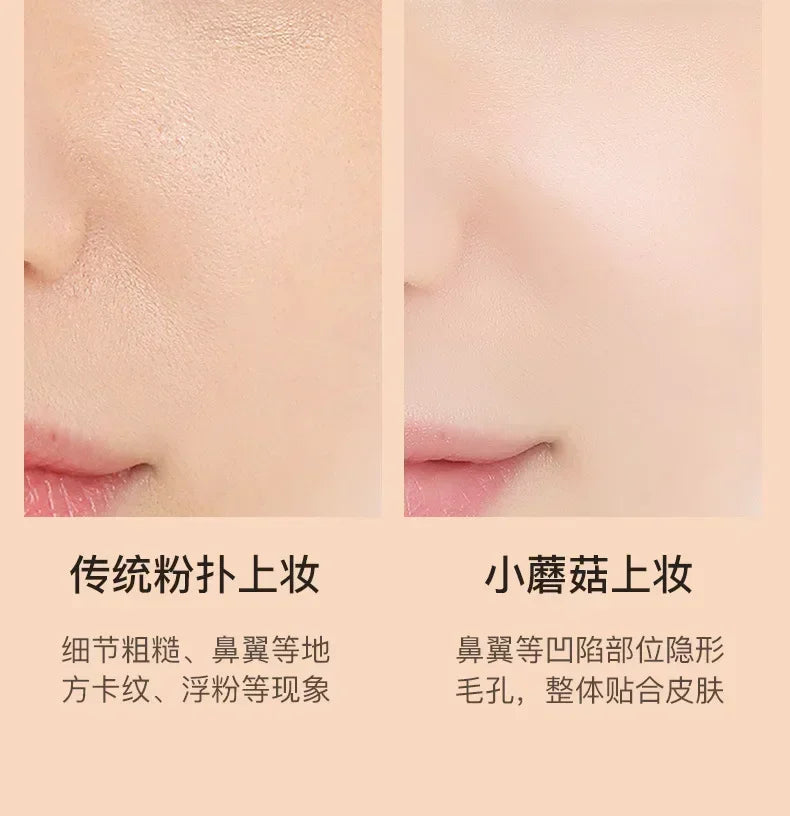 Mushroom Head Air Cushion Natural Concealer BB Cream Moisturizing Brighten Skin Tone Waterproof CC Cream Foundation Cosmetics