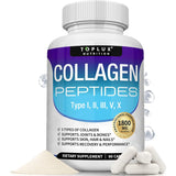 Multi Collagen Peptides Capsules 1800mg - Hydrolyzed Protein Collagen Complex Pills Promotes Skin & Hair , Joint for Men Women