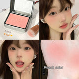BLACKNANA Square Iron Box Single Color Blush Cream Low Saturation Gray Pink Long-lasting Makeup Tender Rouge
