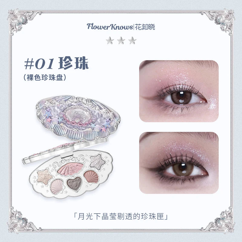 Flower knows Strawberry Cupid Collection Facial Complexion Palette Blush Eyeshadow Highlighter Flower Know Face Bronzer Palette