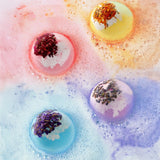 Bath Set Moisturizing Peeling Skin Care Bath Ball with Essential Oils And Bath Salts Handmade Bubble Ball Gift for Relaxing