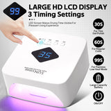 Rechargeable UV LED Nail Lamp With Automatic Sensing 30LEDS Cordless Nail Dryer for Curing Gel Polish Professional Manicure Tool