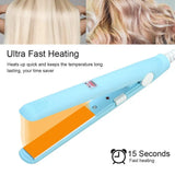 New Mini Hair Straightener Flat Iron Ceramic Curling Iron Short Hair Portable Dual-Use Curler Hair Styling Care For Traveling