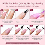 150Pcs/Box Acrylic Press on Nails Full Cover Fake False Tips Soft Gel Extension T-shaped Oval Capsule Almond Sculpted Salon DIY