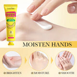 3/5Pcs Sadoer Banana Hand Cream Anti-Drying Crack Moisturizing Brightening Repairing Hand Creams for Hands Skin Care
