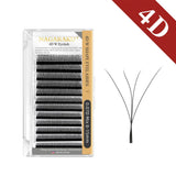 NAGARAKU Automatic Flowering W Shape  Bloom 3D 4D 5D 6D Premade Fans Eyelash Extensions Natural Soft Light Full Dense