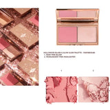 Charlotte Tilbury Peachy Blush For Cheeks Easy To Blend&Eyeshadow Contour Palette To Enhance Facial Features And Add Dimension