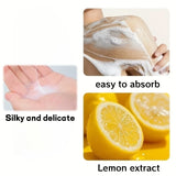 Lemon Shower Gel 400ml, Hypoallergenic, Alcohol-Free, Moisturizing, Nourishing for Skin Care, Refreshing and Oil-Controlling, Suitable for Use All Year Round, Easily Controls Oil and Cleanses Dirt through Rubbing, and Lasts f