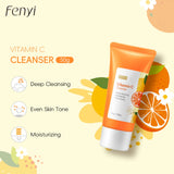 Vitamin C Facial Cleanser Deep Cleansing Moisturizing Blackhead Removal Gentle Foam Hydrating Non-Drying Face Wash Cleanser